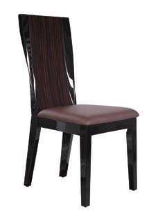 Madison Dining Chair - Dark Brown/Black